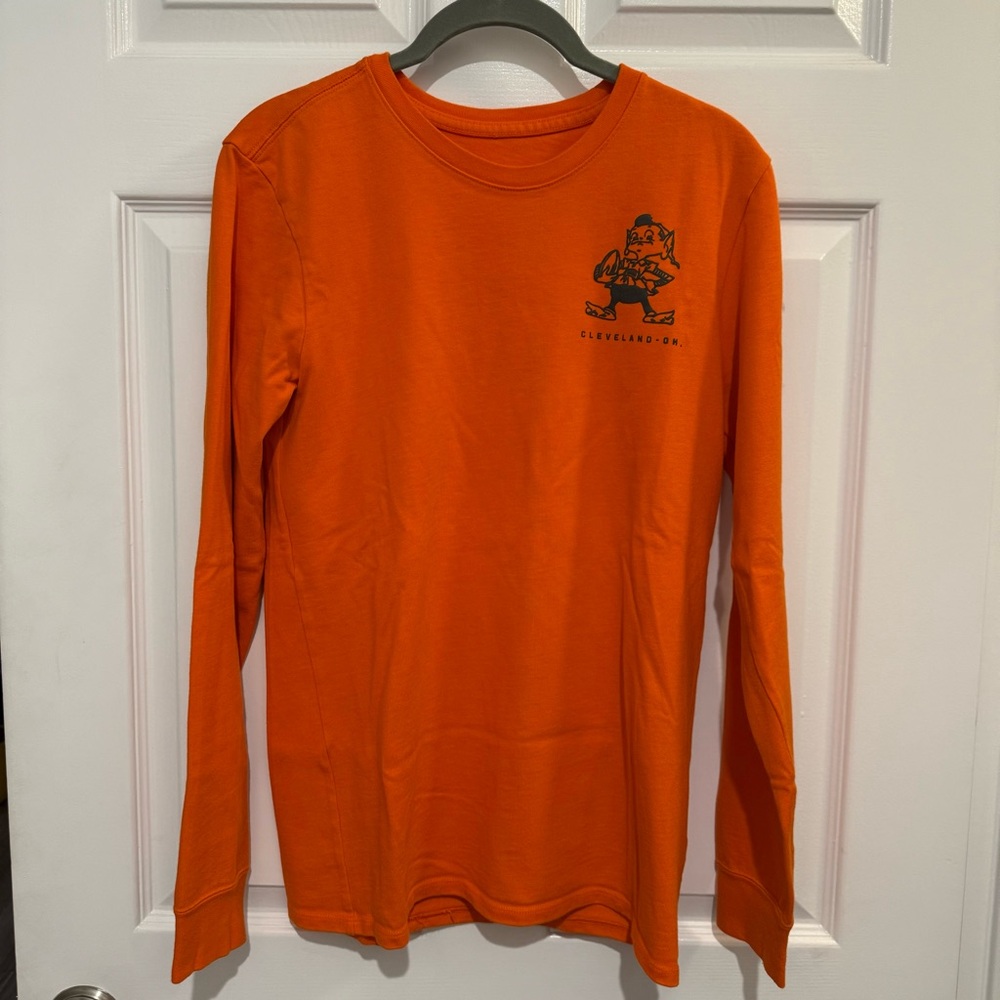 Nike Cleveland Browns Brownie the Elf Women’s Long Sleeve Shirt Small
